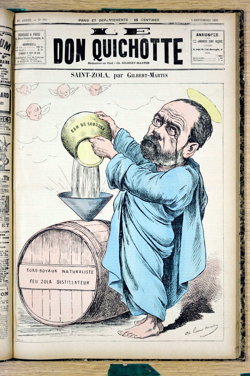 Portada de "Le Don Quixote", número 949, Satírico en Colores de Charles Gilbert Martin