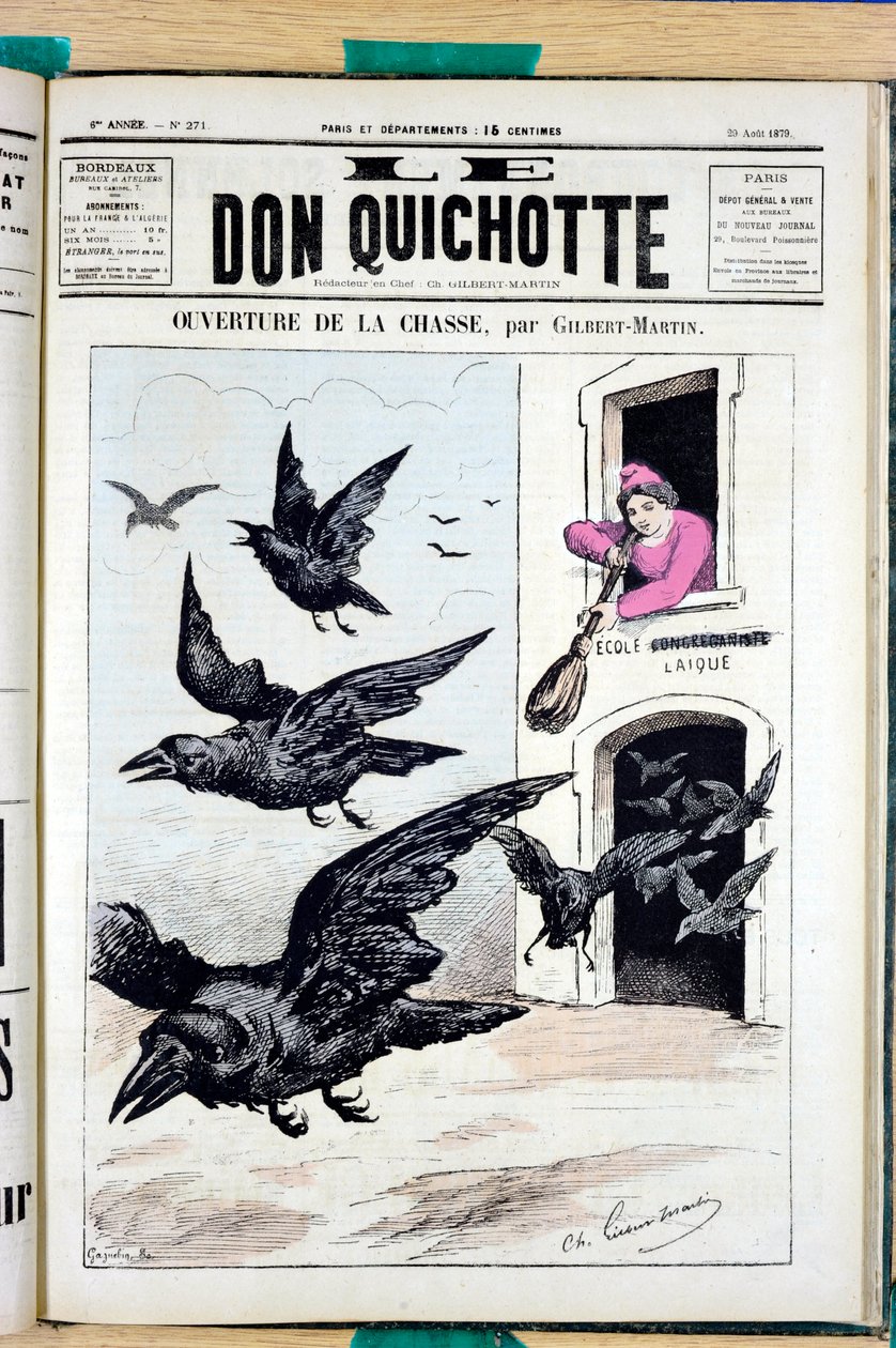 Portada de "El Don Quijote", número 271, Satírico en Colores de Charles Gilbert Martin