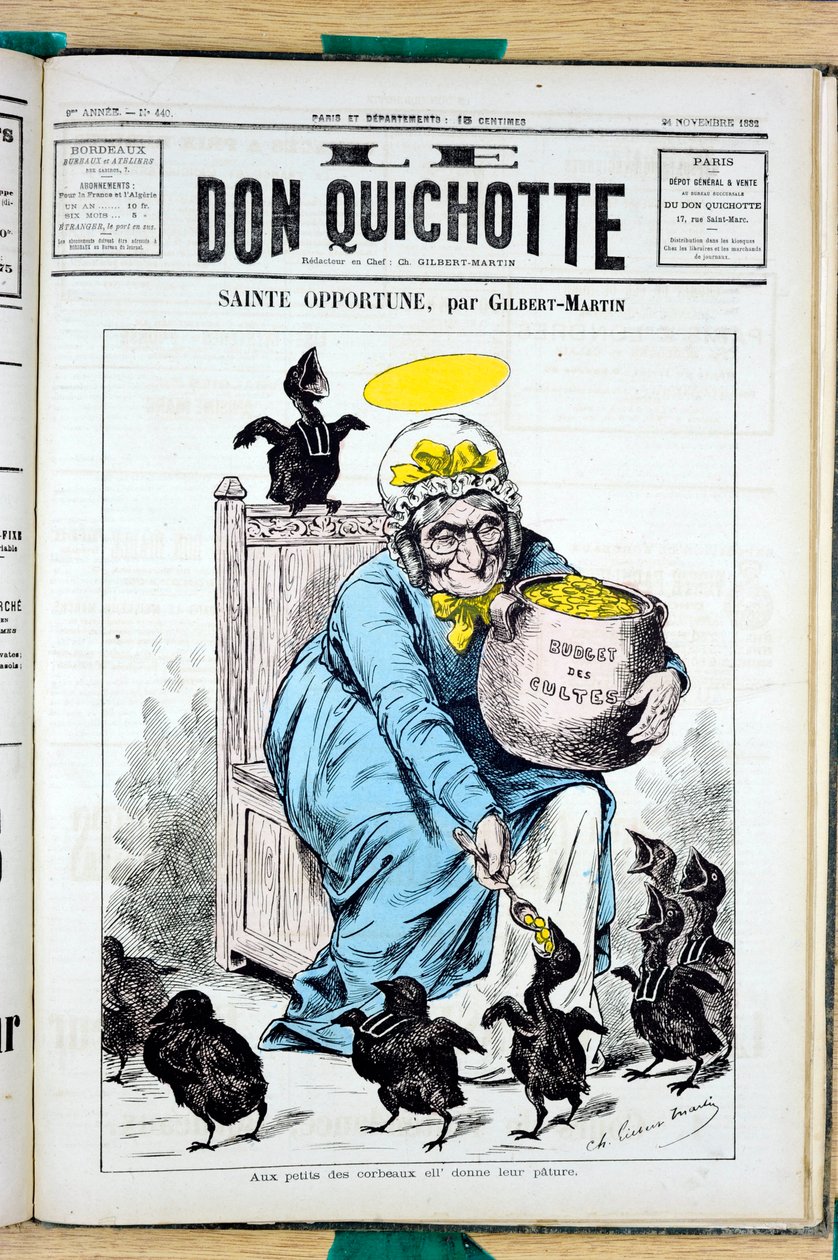 Portada de "Don Quijote", número 440, Satírico en Colores de Charles Gilbert Martin