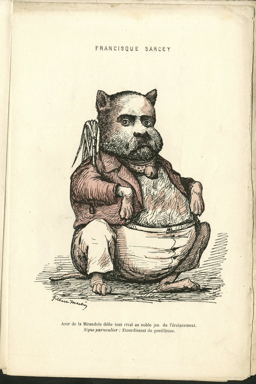 Ilustración de Charles Gilbert-Martin (1839-1905) en Contemporary Grimaces de Charles Gilbert Martin