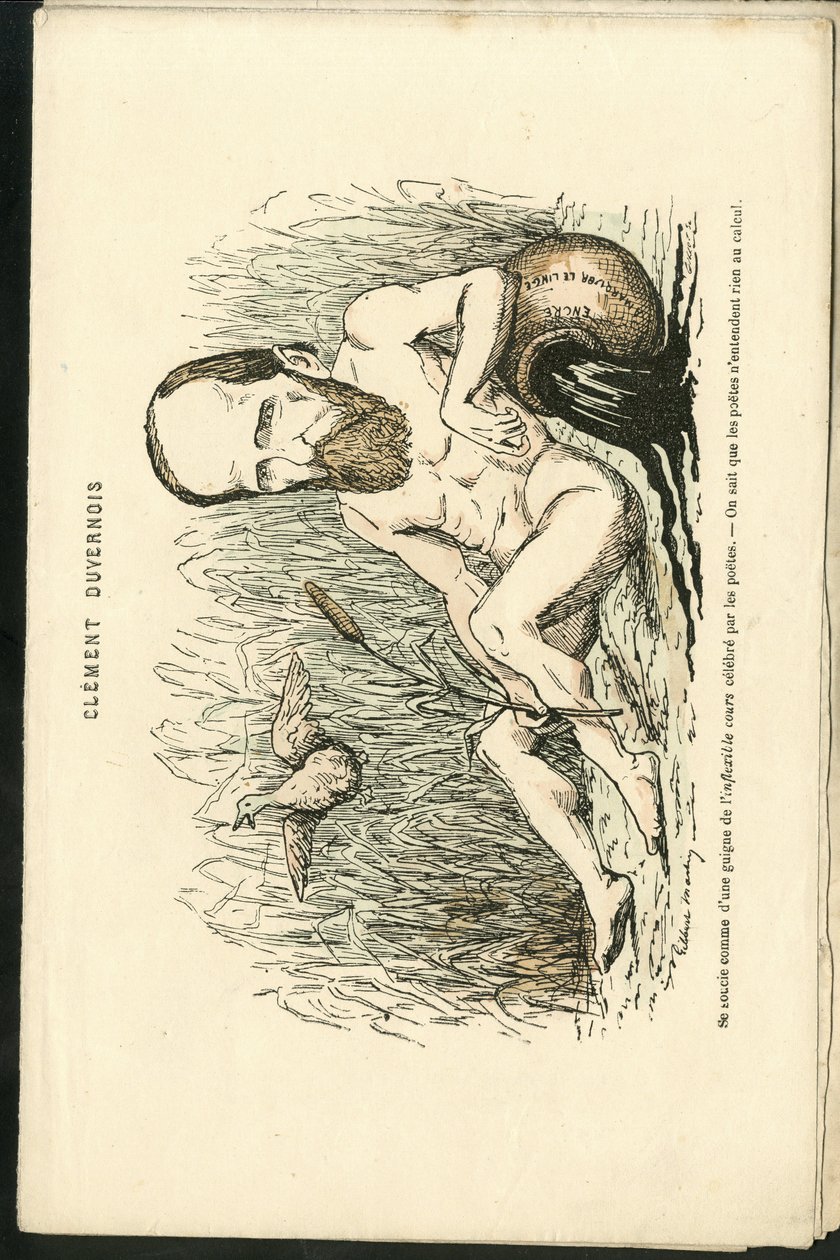 Ilustración de Charles Gilbert-Martin (1839-1905) en “Contemporary Grimaces” de Charles Gilbert Martin