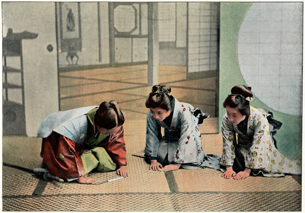 Una ceremonia en Japón, c. 1890 de Charles Gillot