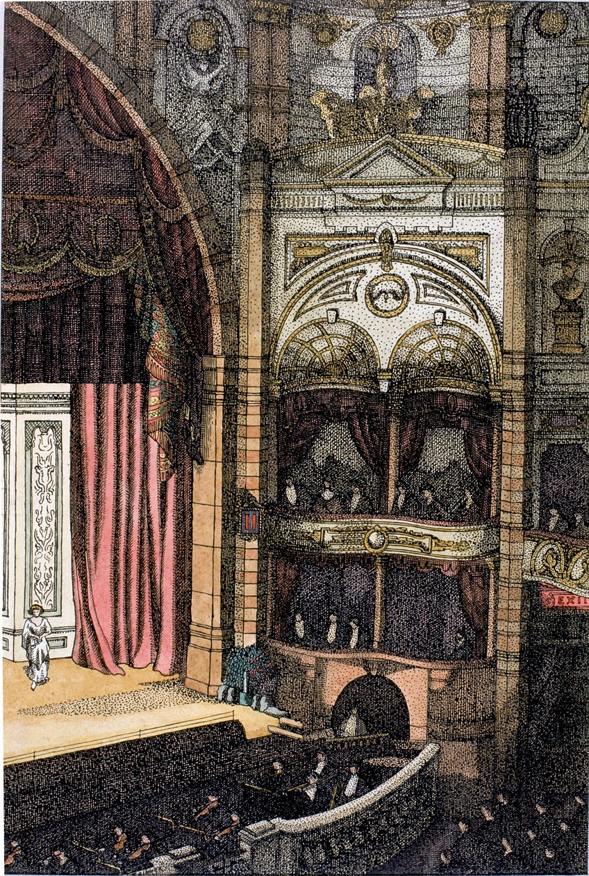 El Coliseo (tinta y acuarela sobre papel) de Charles Ginner