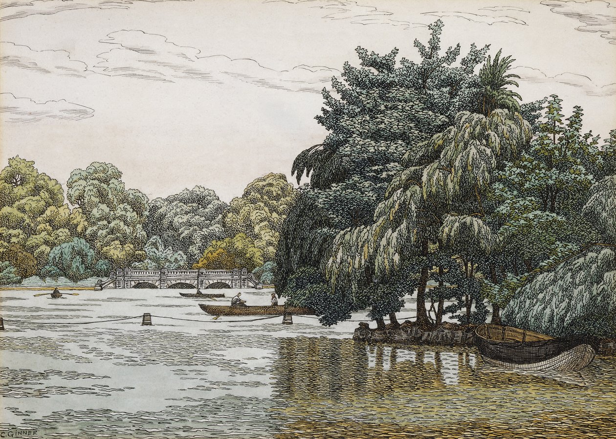 La Serpentina, Hyde Park de Charles Ginner