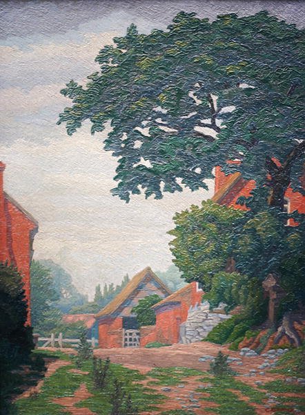 Woodlane Farm, Bearley (petróleo) de Charles Ginner