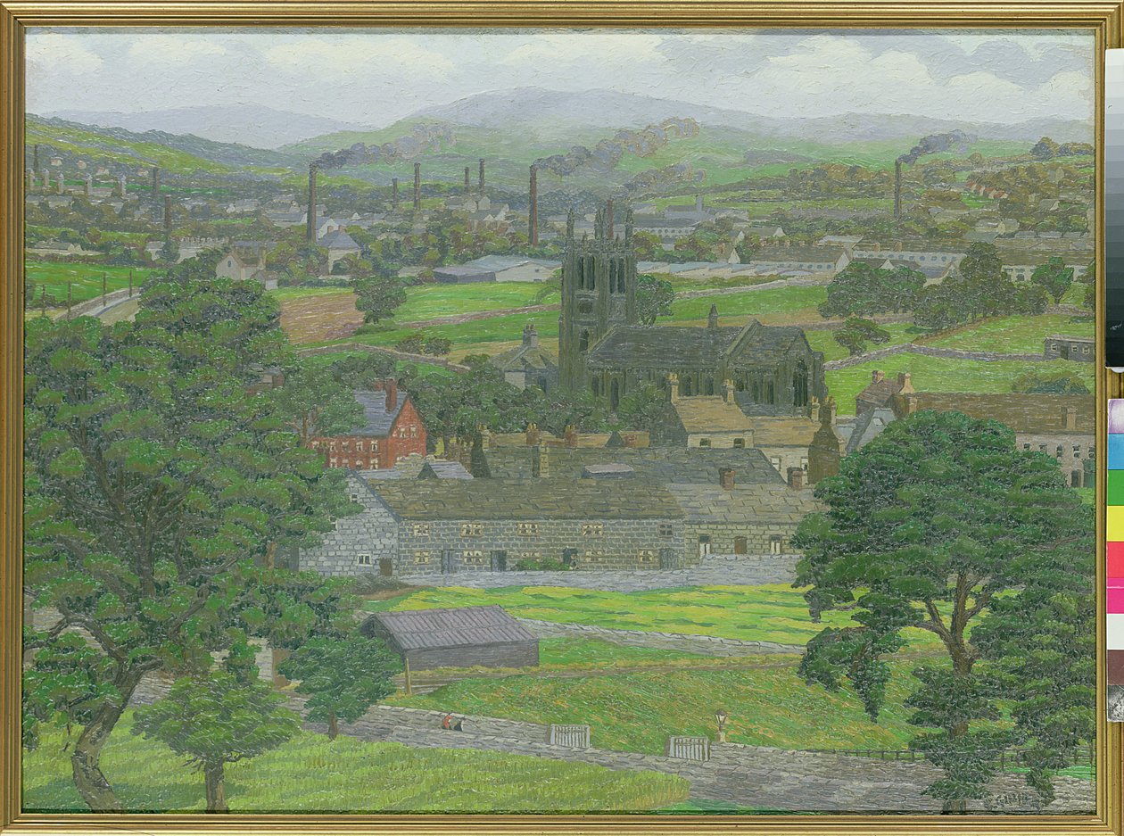 Iglesia de Yeadon, cerca de Leeds de Charles Ginner
