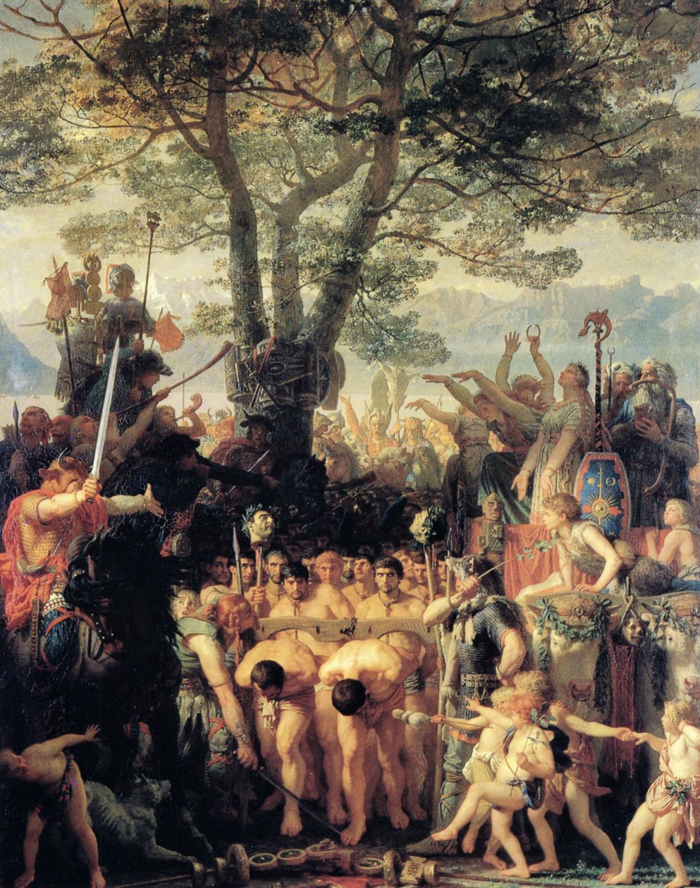 Francés: Les Romains passant sous le joug Romans Under the Yoke de Charles Gleyre