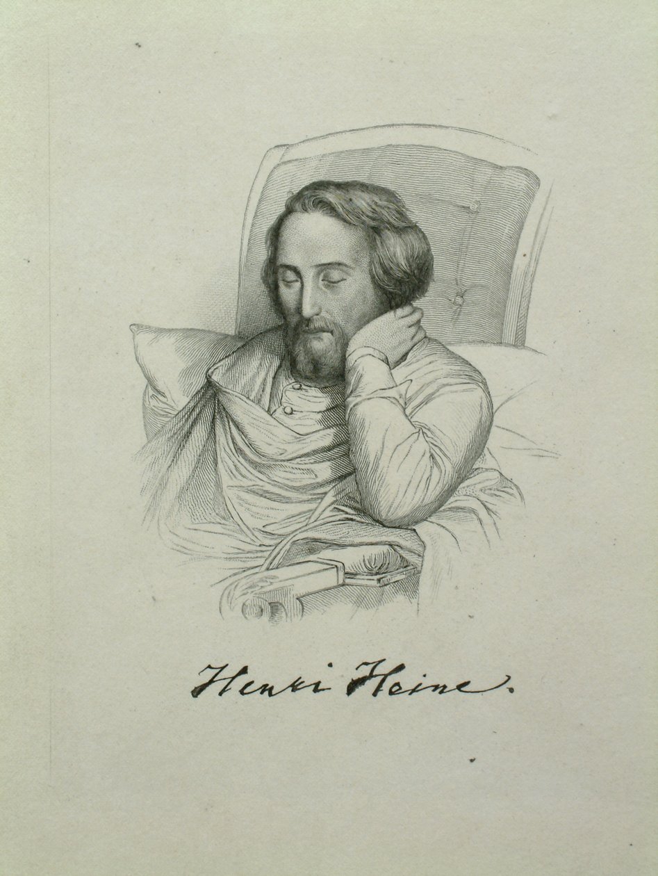 Retrato del poeta Heinrich Heine de Charles Gleyre