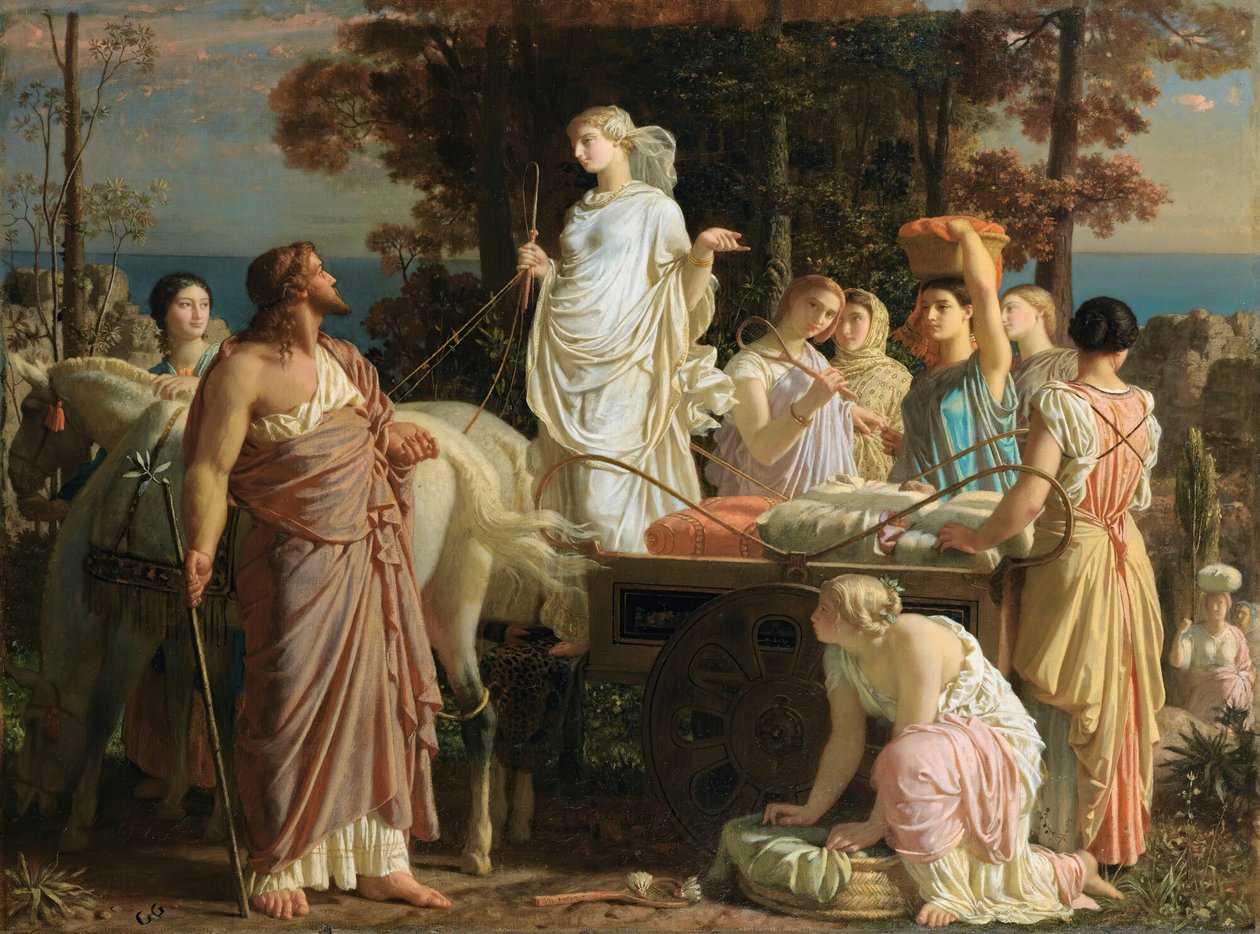 Ulises y Nausícaa, c. 1853 de Charles Gleyre