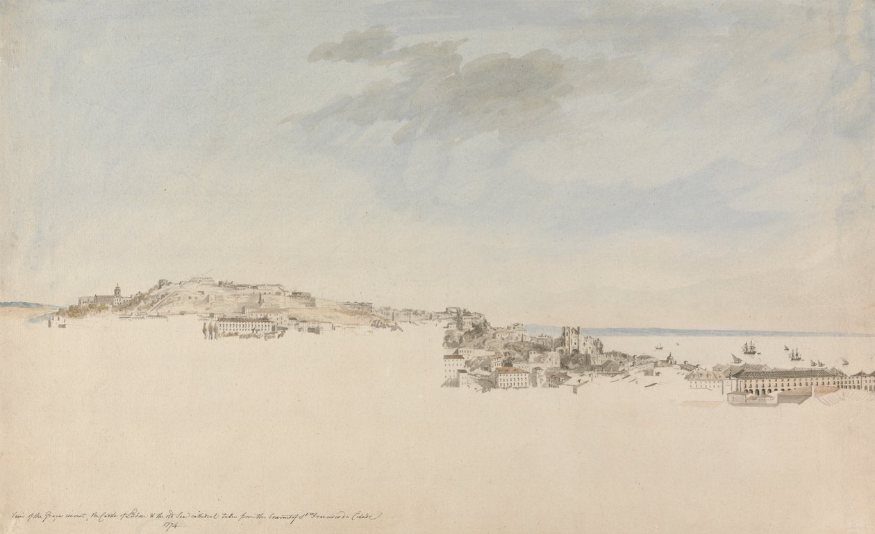 Lisboa desde el Convento de San Francisco da Ciudadela de Charles Gore