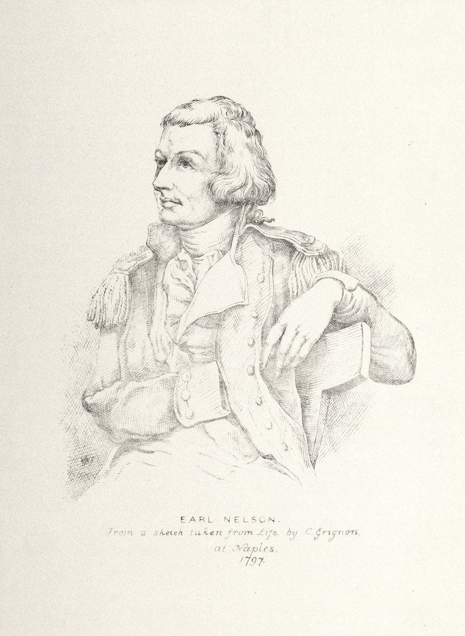 Horatio Nelson (1758-1805) (aguafuerte) de Charles Grignion