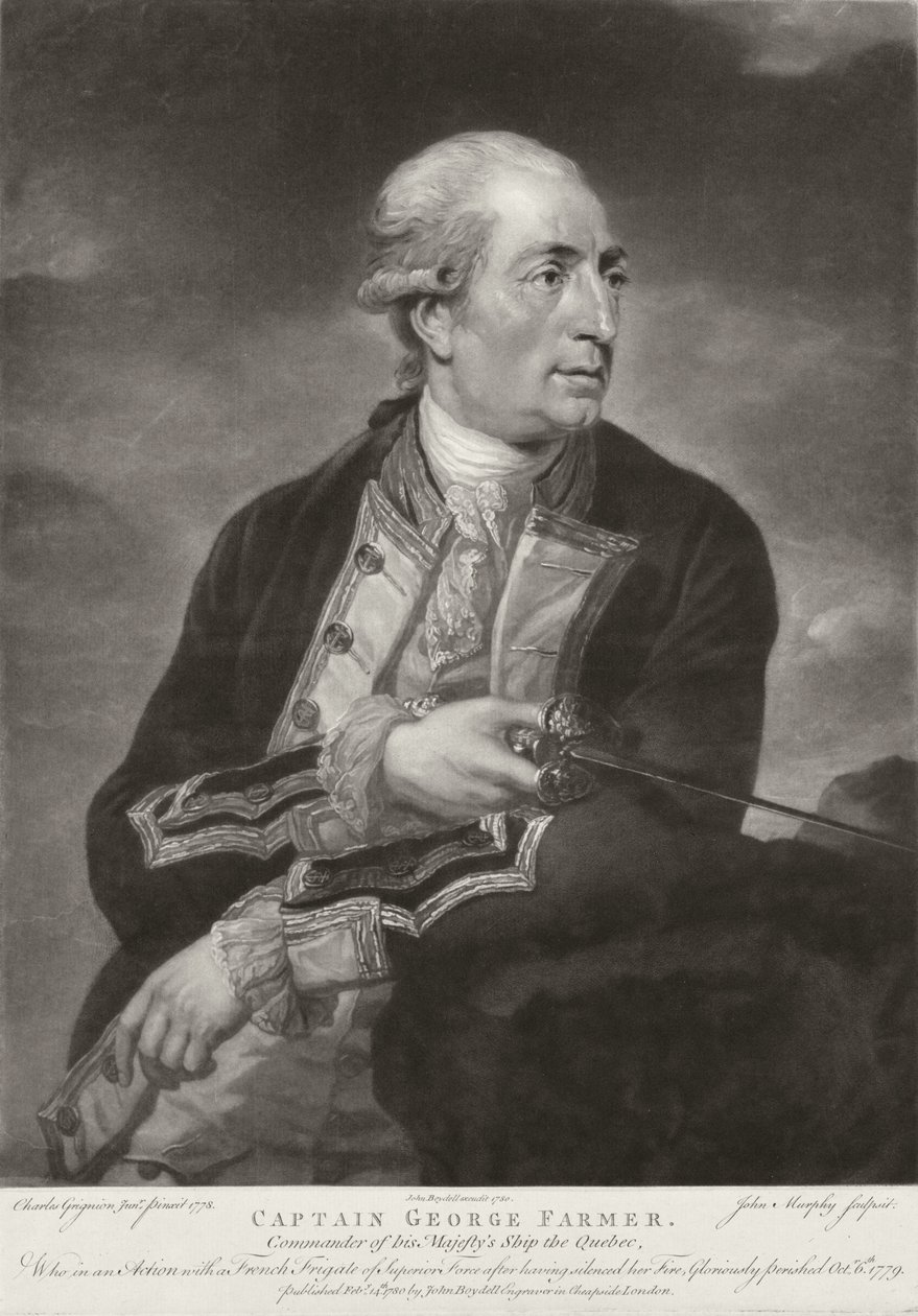 Retrato de George Farmer (1732-79) Capitán del HMS 