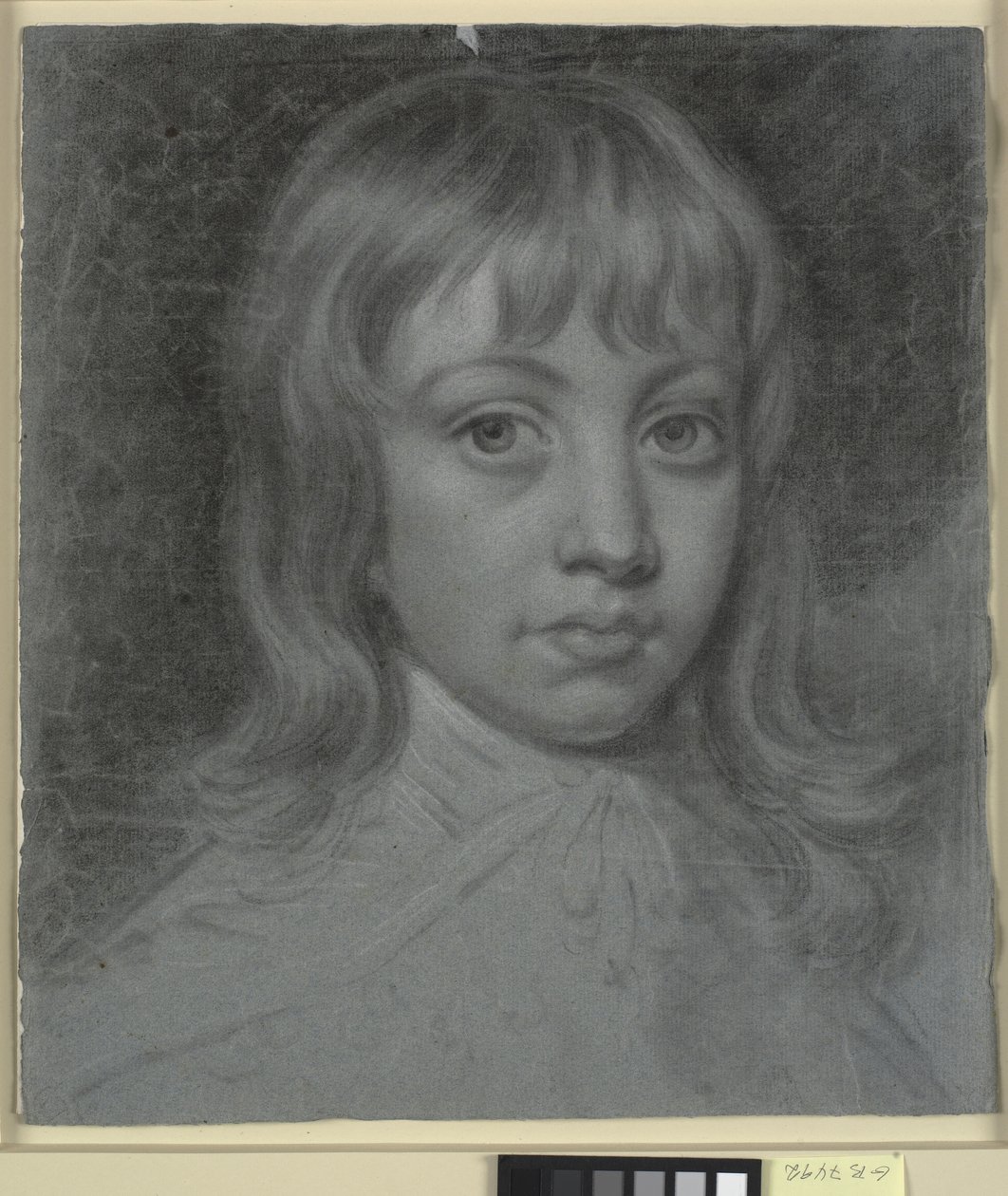 Retrato de Thomas Waller de niño, de frente a la izquierda de Charles Grignion d.Y.
