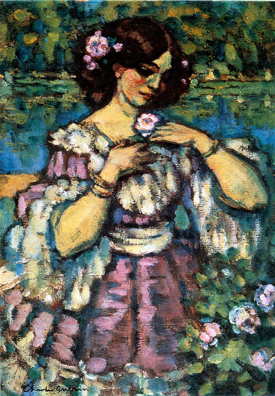 Mujer con Rosa, 1901 de Charles Guerin