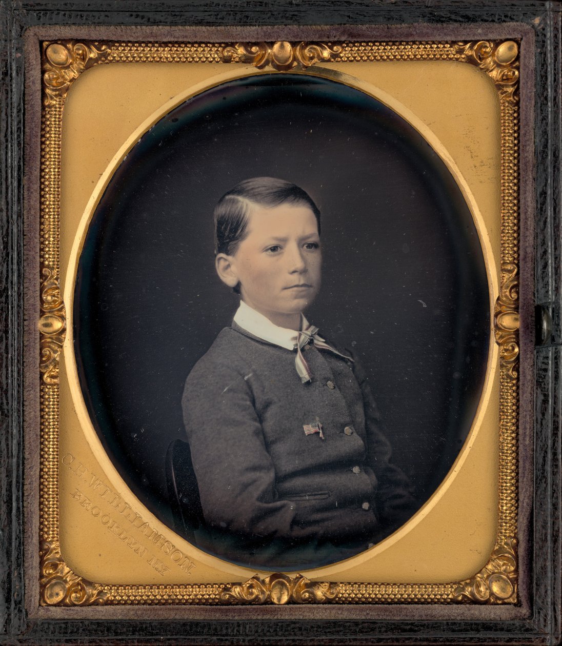 Retrato de un niño,c. 1858 (foto) de Charles H. Williamson