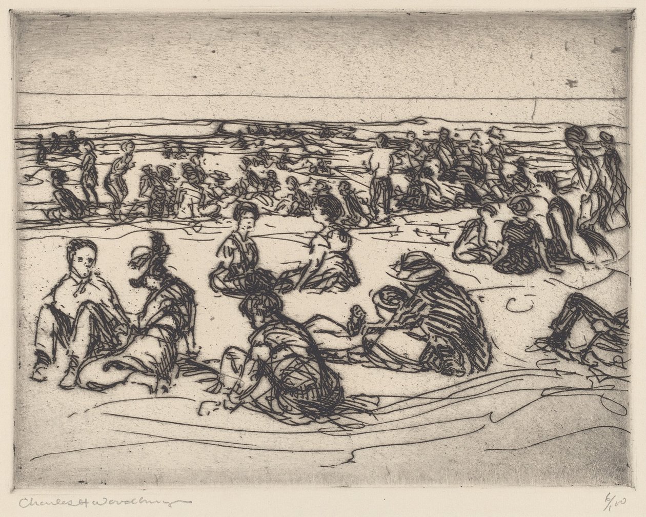 En la Playa de Charles H. Woodbury