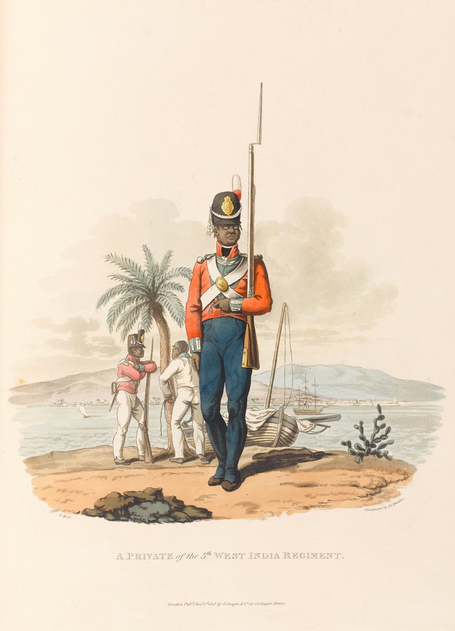 Un Soldado del 5º Regimiento de las Indias Occidentales de Charles Hamilton (after) Smith