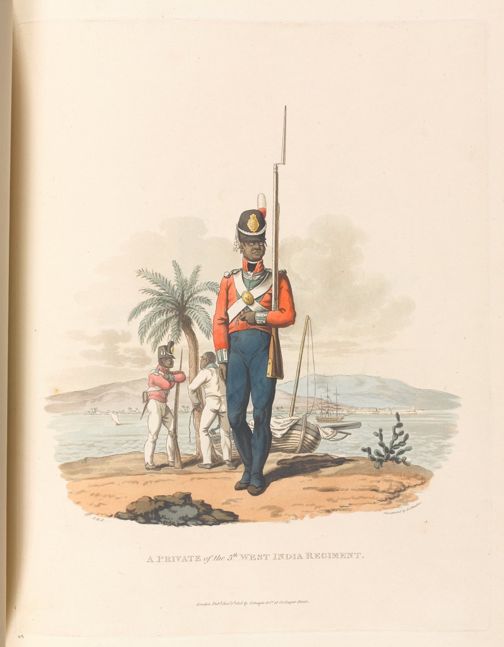 Un soldado del 5º Regimiento de las Indias Occidentales de Charles Hamilton (after) Smith