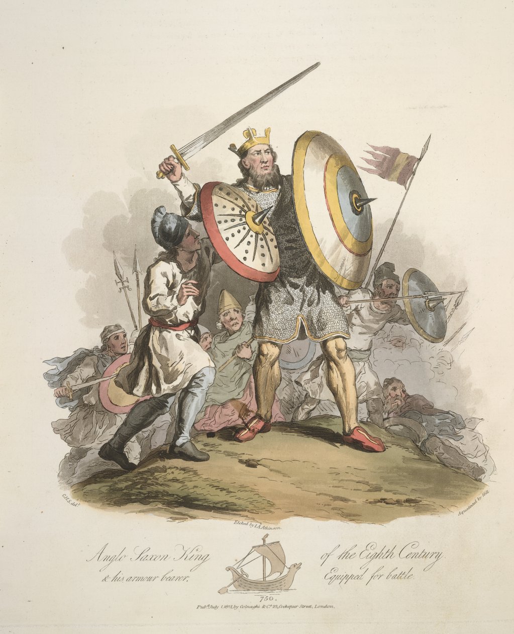 Rey anglosajón de Charles Hamilton (after) Smith