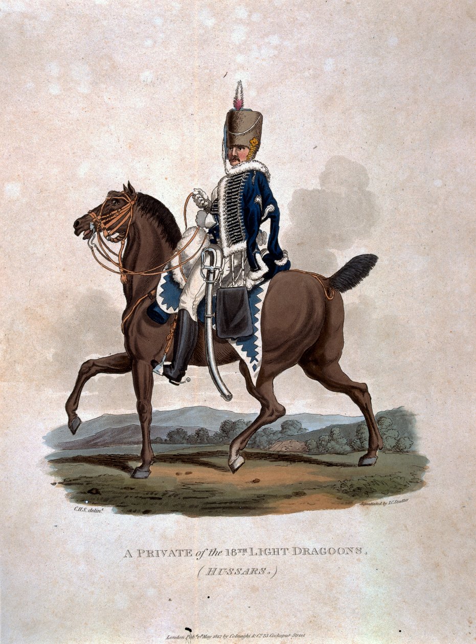 Un soldado de los 18º Dragones Ligeros (Húsares) de 