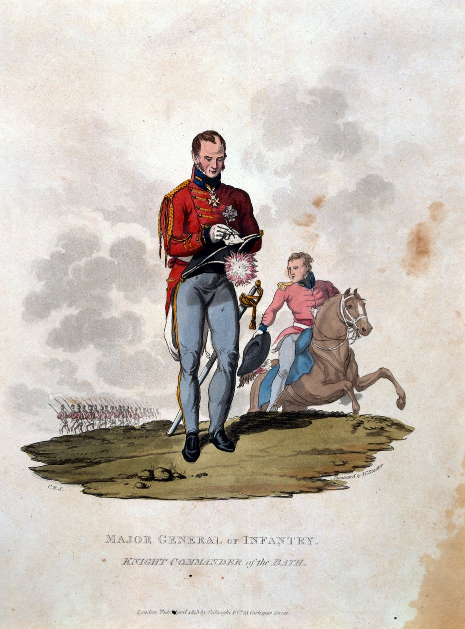 Mayor General de Infantería Caballero Comendador de la Orden del Baño, de 