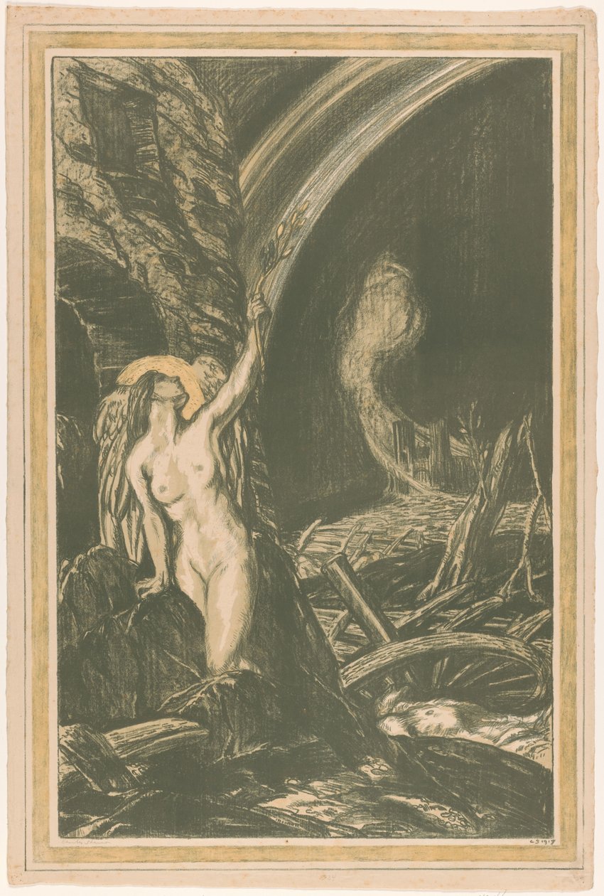 Alegoría del renacimiento del arte después de la Primera Guerra Mundial El renacimiento de las artes (título original) The Great War: Britain