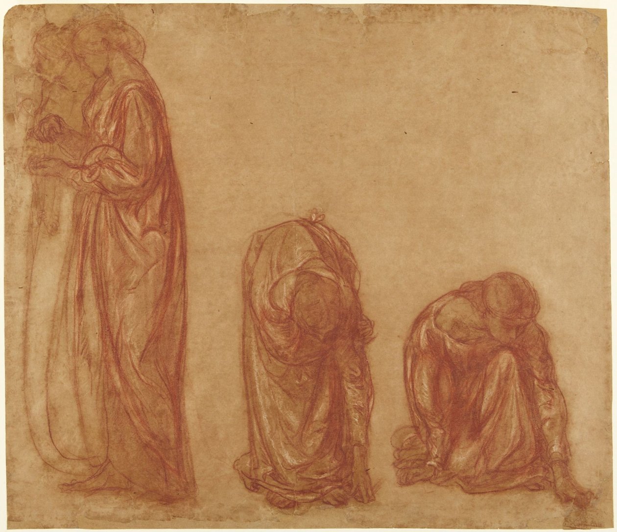 Estudios de mujeres con túnica de Charles Haslewood Shannon