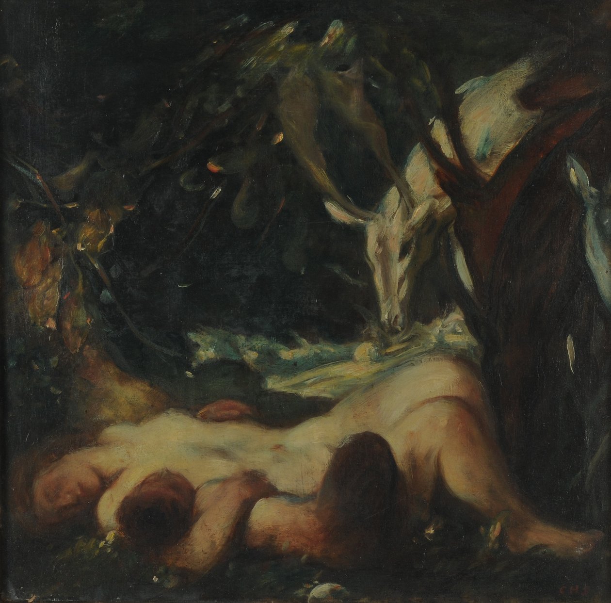 Estudio para La Ninfa del Bosque Dormida, 1903-06 de Charles Haslewood Shannon