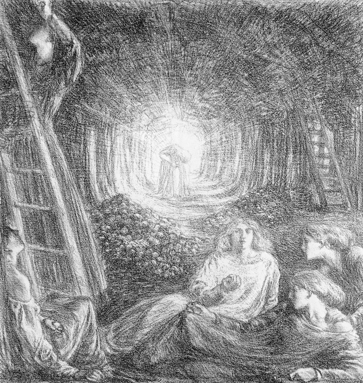 El paisaje romántico, 1893 de Charles Haslewood Shannon