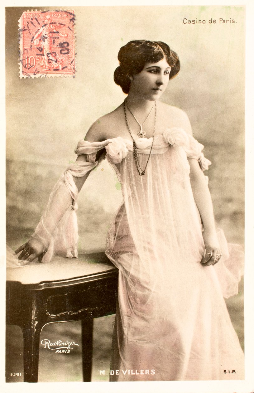 M de Villers, Actriz, Casino de París de Augustus Kollner