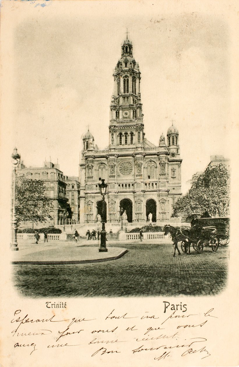 Iglesia de la Santísima Trinidad, París, Sena, Isla de Francia, Francia de Augustus Kollner