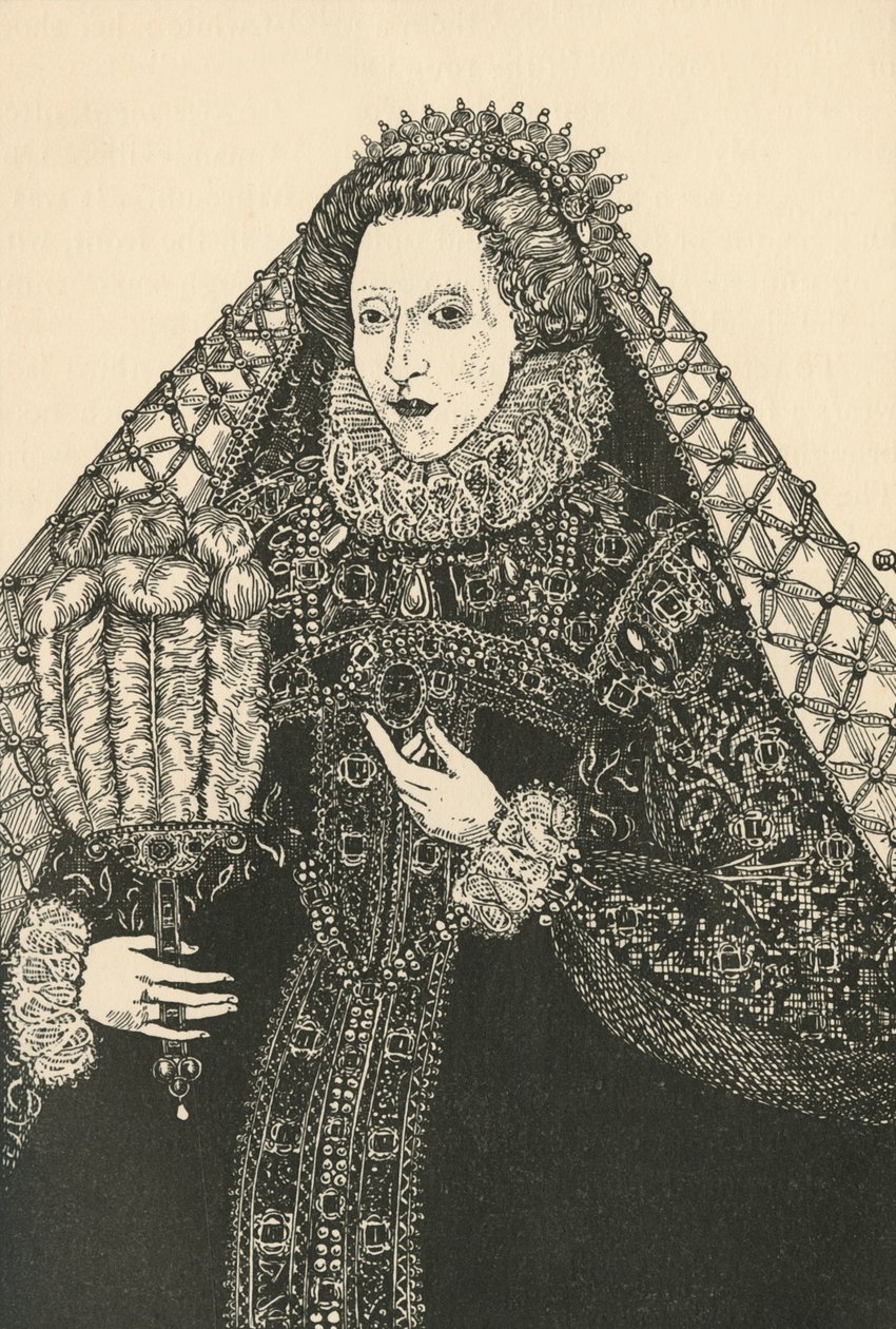 Retrato de la Reina Isabel, 1931 de Charles Henry Bourne Quennell