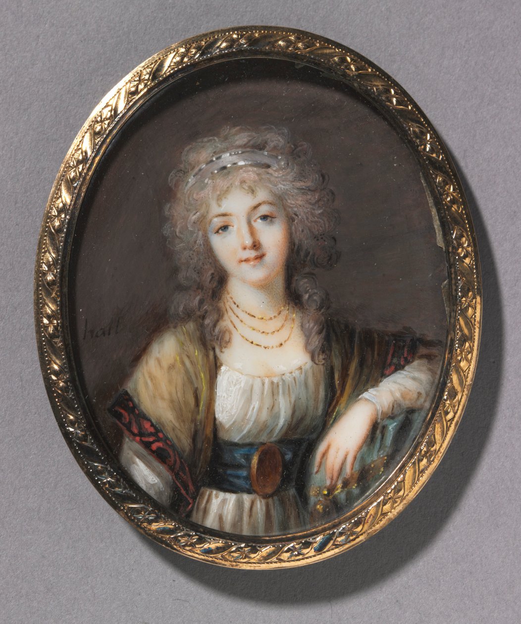 Retrato de una joven, c. 1785 de Charles Hénard