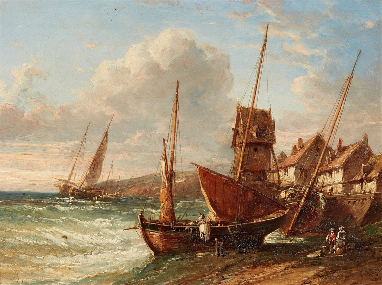 Alemán: An der Bretonischen Küste En la costa bretona de Charles Hoguet