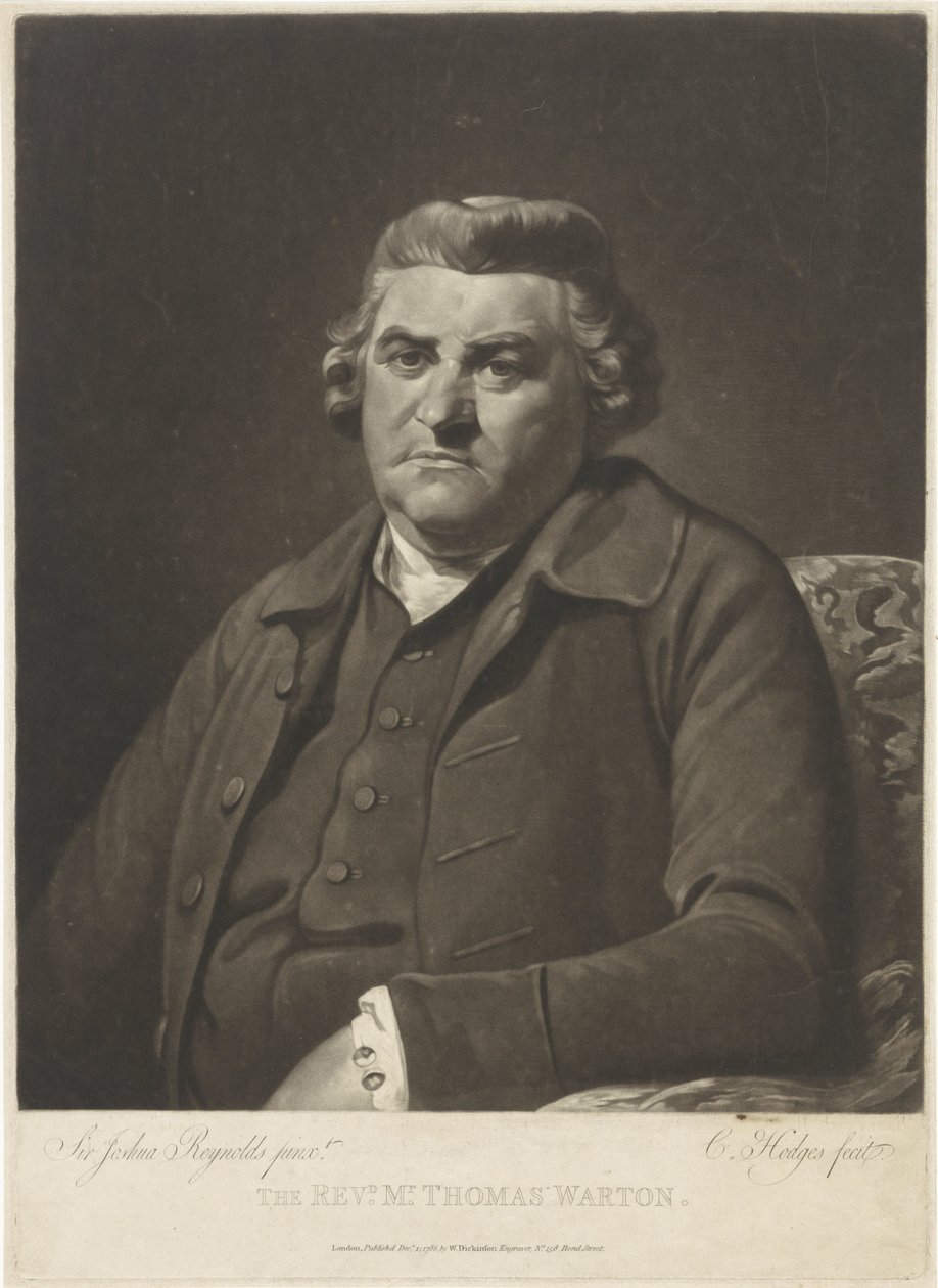 Retrato de Thomas Warton de Charles Howard Hodges