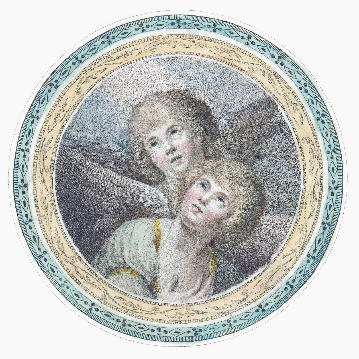 Dos querubines. Dos ángeles de Charles Howard Hodges