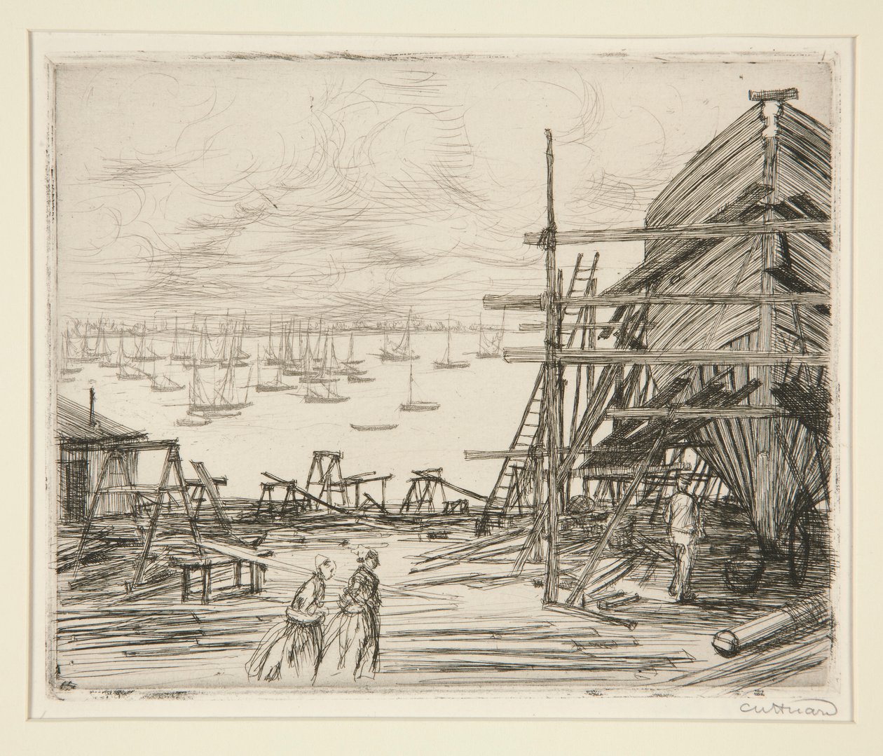 Sitio de construcción en Cancale de Charles Huard