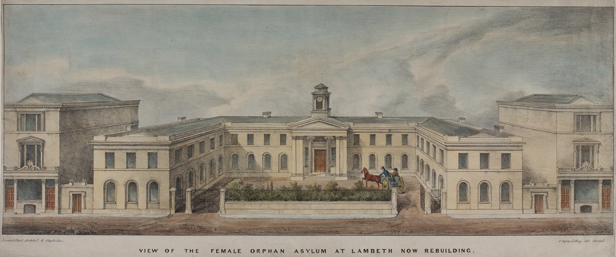 El asilo de Lambeth para niñas, fundado en 1758, c.1840 de Charles Ingrey