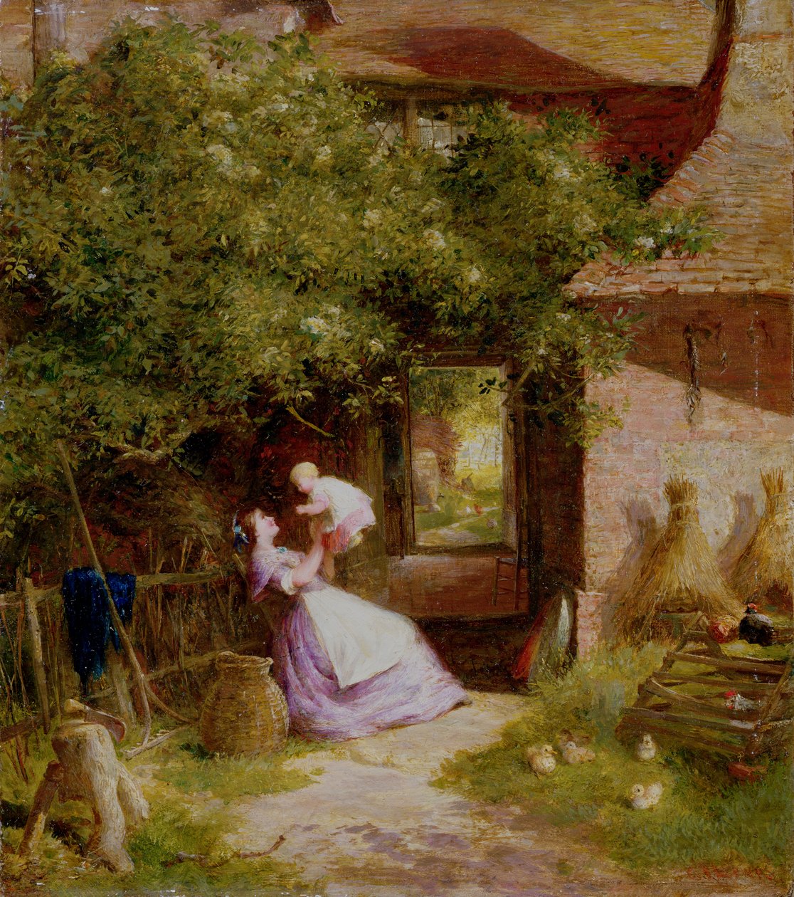 Madre e hijo de Charles James Lewis