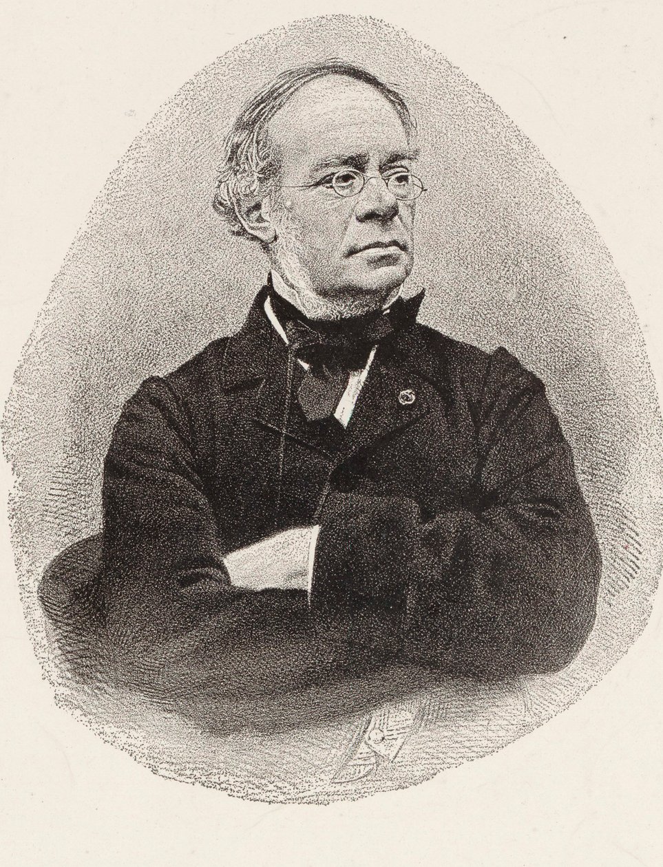 Retrato del compositor Jacques Fromental Halévy 1799-1862 de Charles Jeremie Fuhr