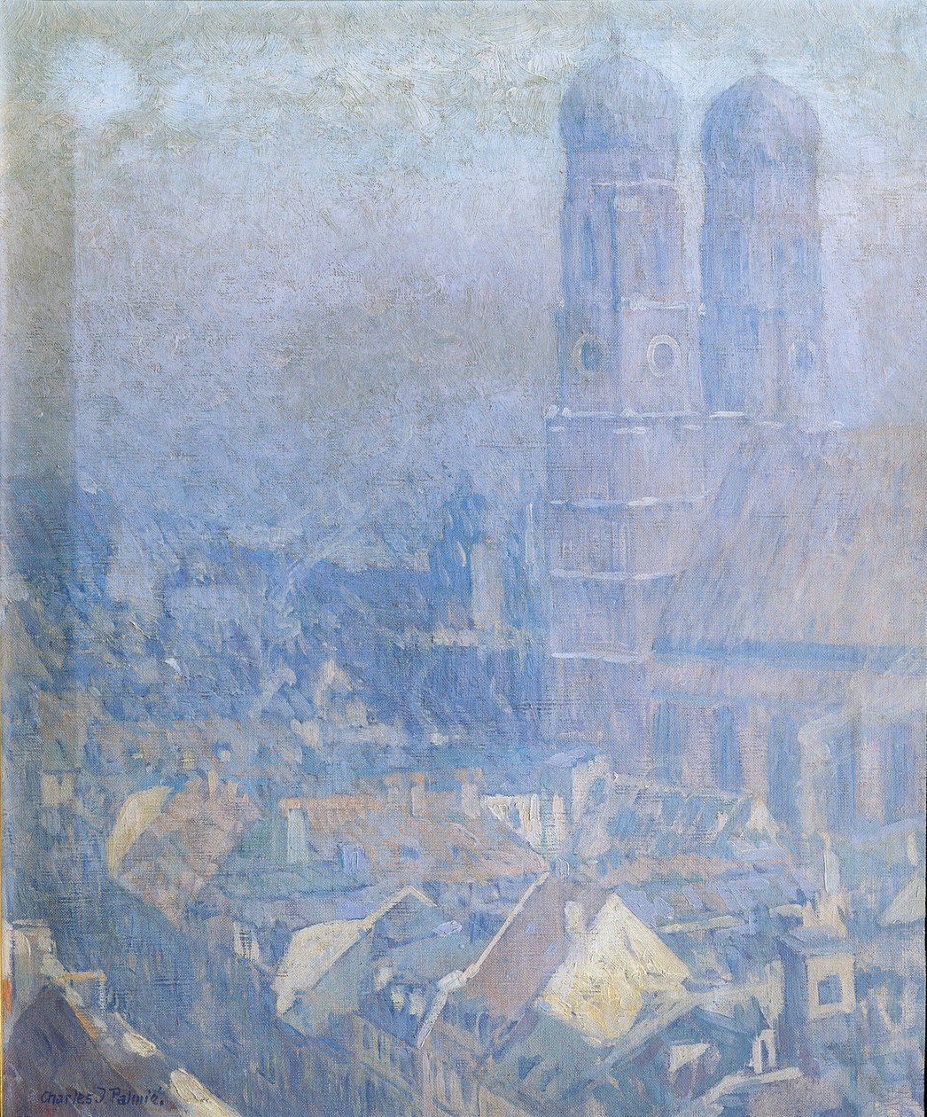 Niebla matutina Múnich de Charles Johann Palmié