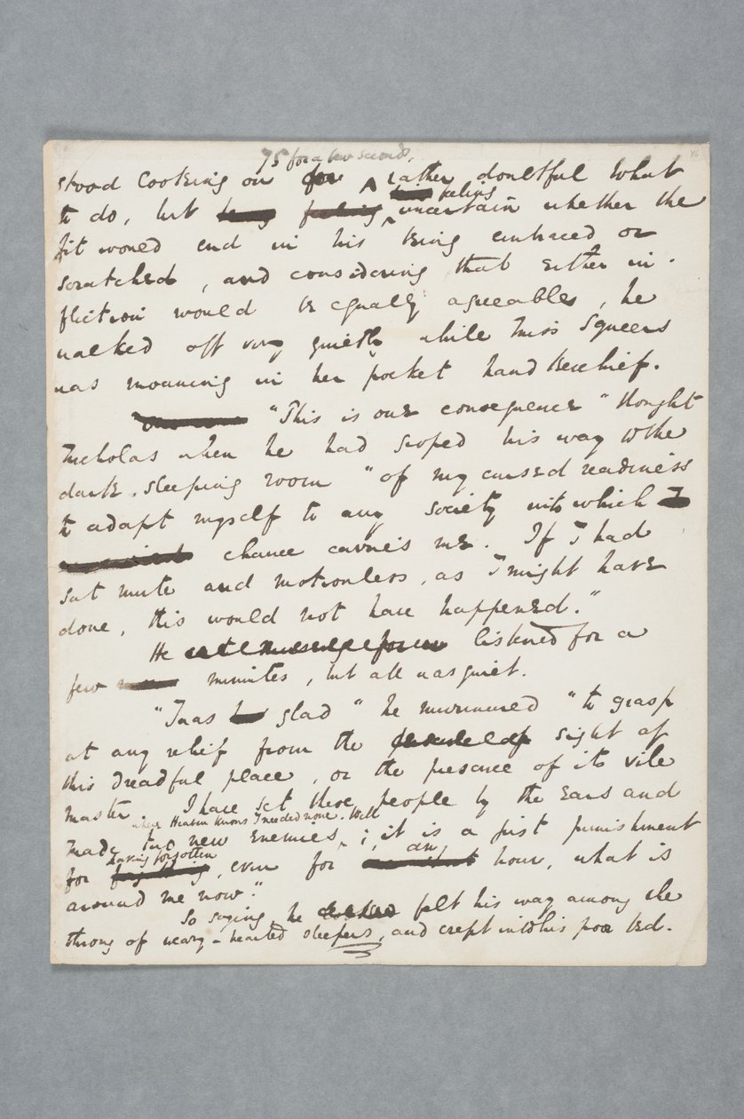 Manuscrito original de un capítulo de Nicholas Nickleby de Charles John Huffam Dickens