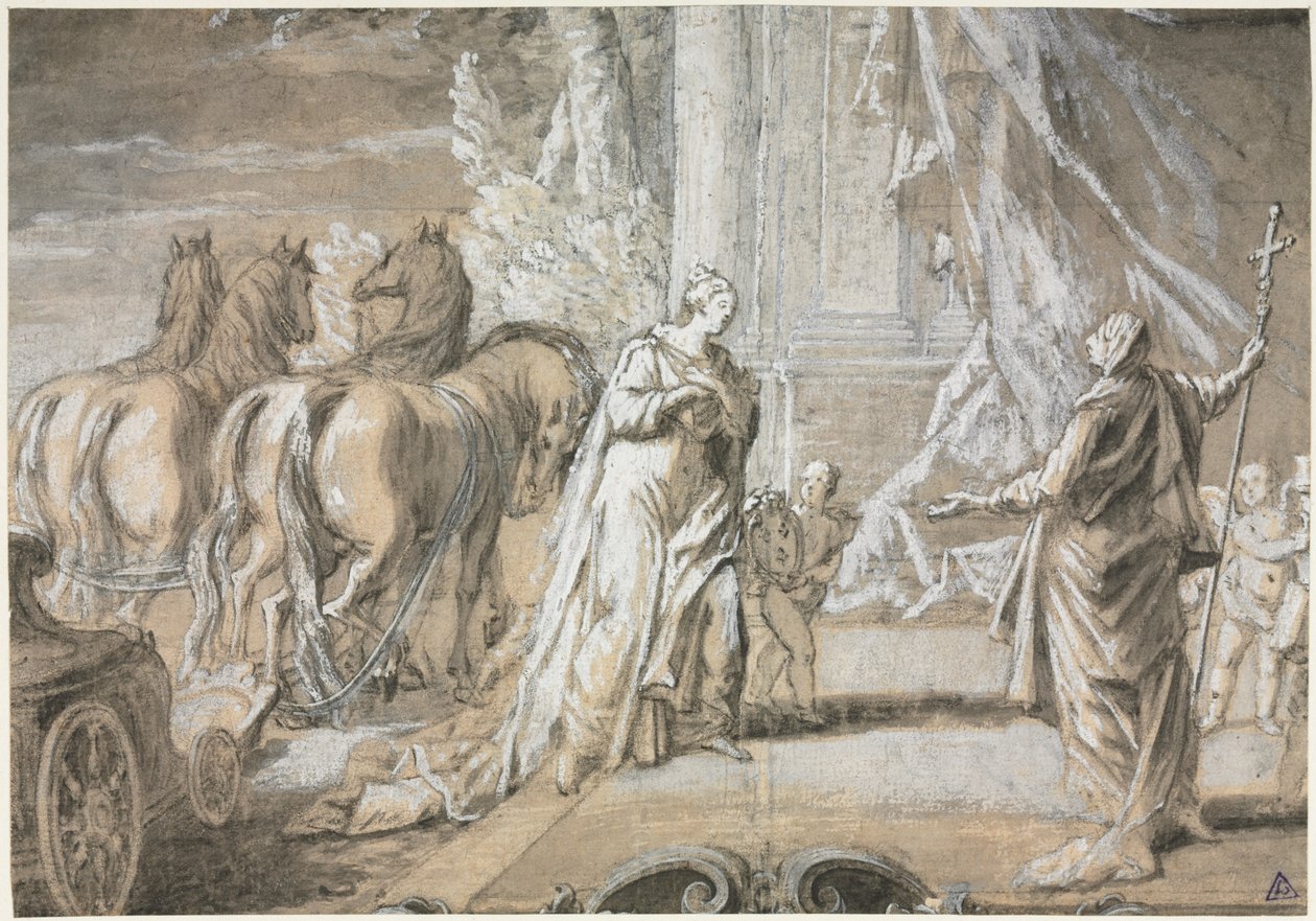 Madame de Maintenon vuelve a la Iglesia Católica de Charles Joseph Dominique Eisen