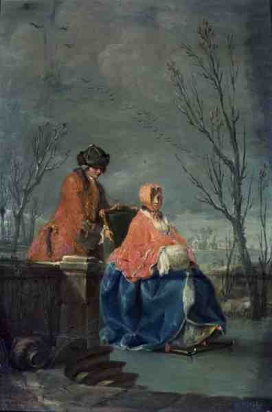 Invierno (pre-restauración) de Charles Joseph Flipart