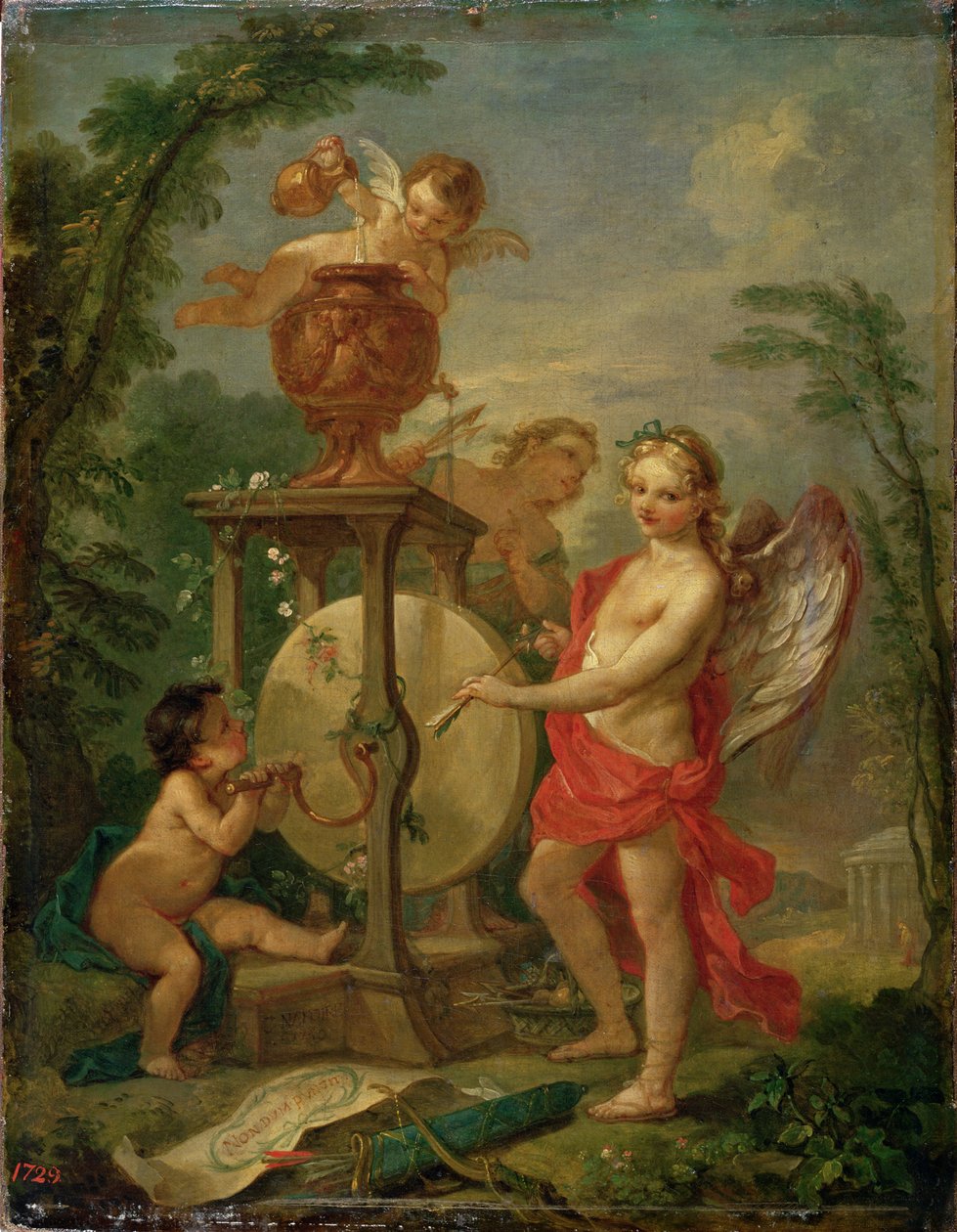 Cupido afilando su flecha, 1750 de Charles Joseph Natoire