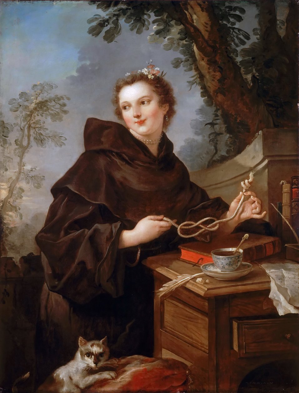 Louise Anne de Bourbon 1695-1758, Condesa de Charolais de Charles Joseph Natoire