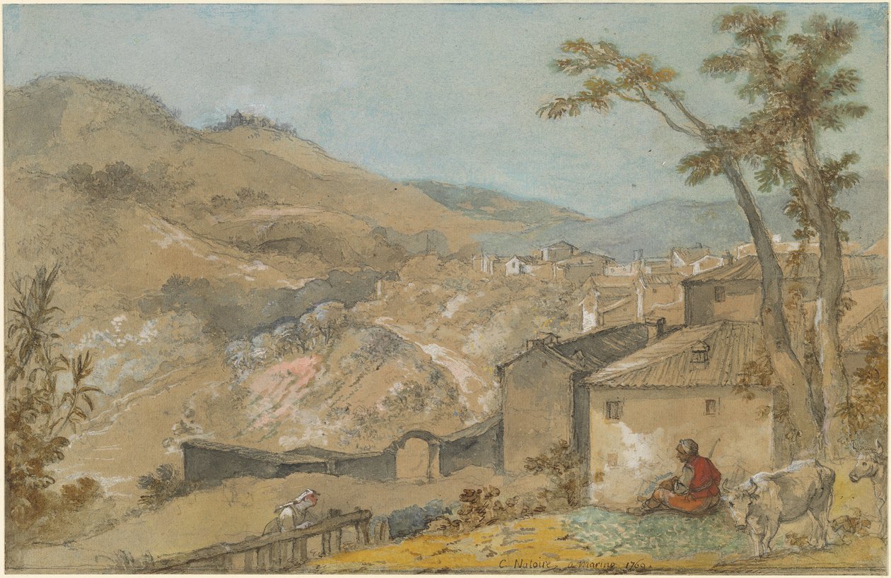 Marino y las colinas albanas de Charles Joseph Natoire