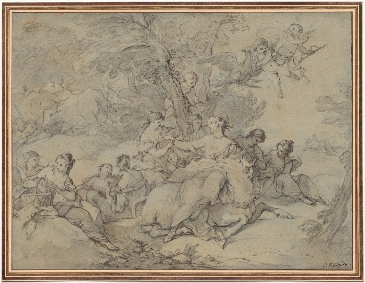 Rape of Europa de Charles Joseph Natoire