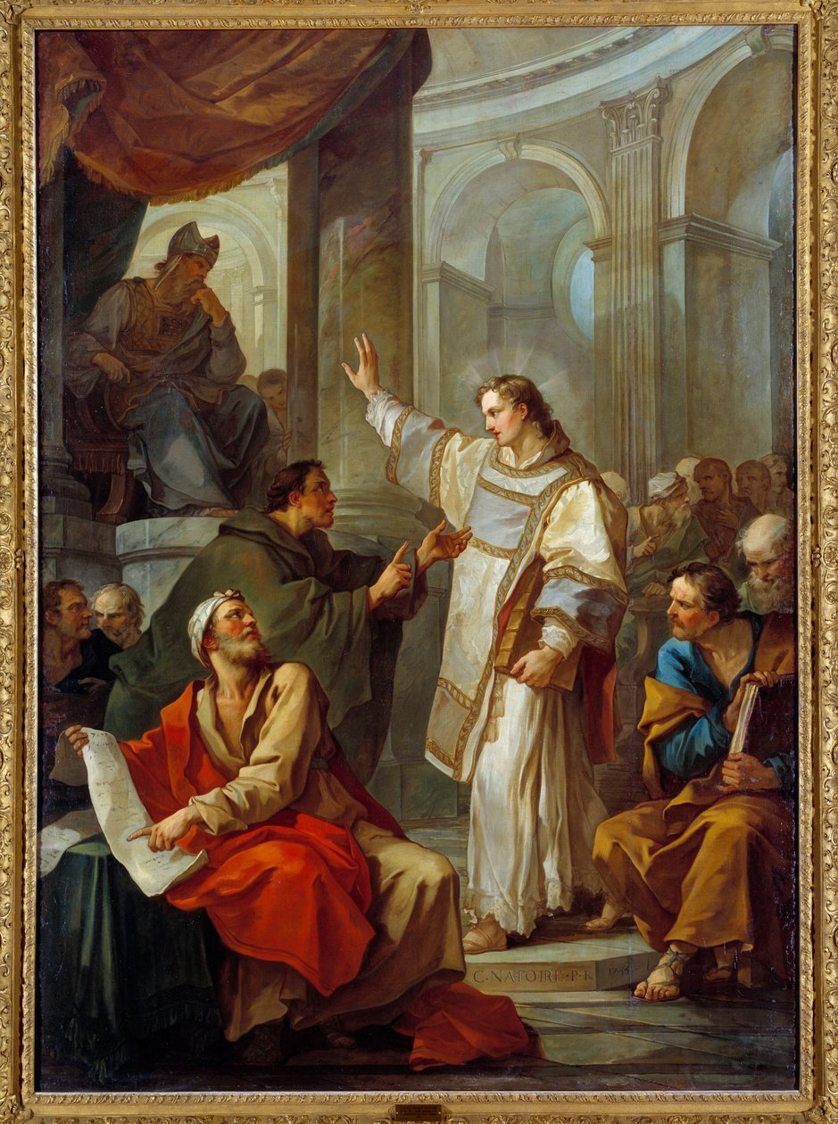 La Predicción de San Esteban de Charles Joseph Natoire