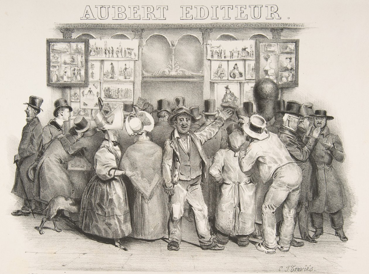 El editor Aubert Debes admitir que el gobierno tiene una apariencia cómica, 1831 de Charles Joseph Traviès de Villers